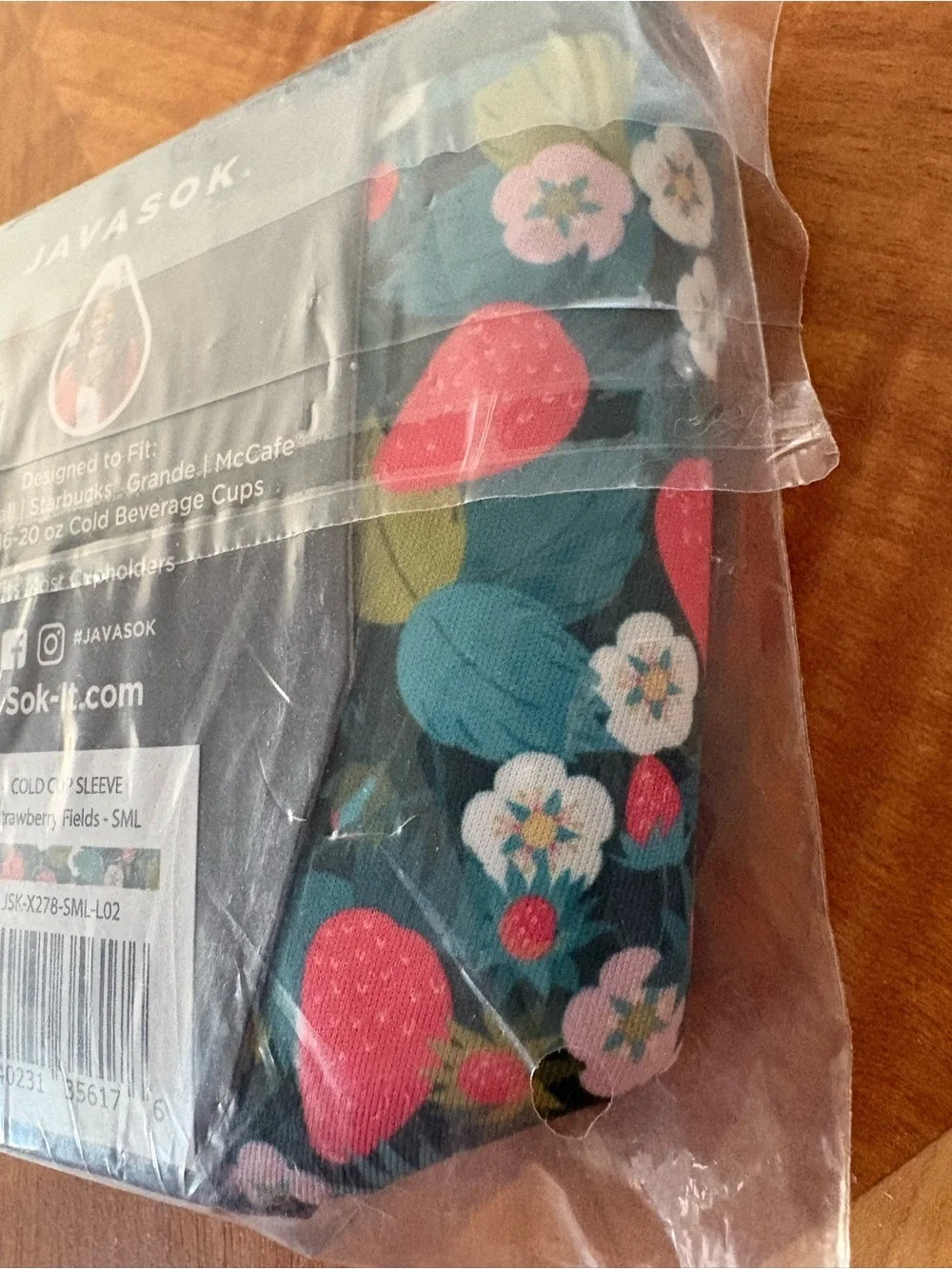 Javasok Floral Insulated Coffee Sleeve